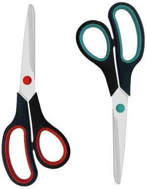 Scissors, 2 Pack 7.5 inch Scissors for Office and Home, Scissor All Purpose for School Fabric Craft Supplies Use Scissors, 2 Pack 7.5 inch Scissors for Office and Home, Scissor All Purpose for School Fabric Craft Supplies Use