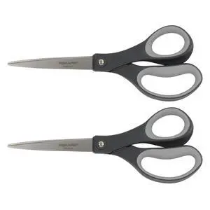 8" Everyday Titanium SoftGrip All Purpose Scissors, 2-Pack 8" Everyday Titanium SoftGrip All Purpose Scissors, 2-Pack