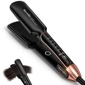 Flat Iron Hair Straightener - Ceramic & Tourmaline for Smooth, One-Swipe Results, Salon-Grade Wide 1-3/4 Inch Straightening Iron Gently Straightens Thick, Curly, Black & Natural Hair Flat Iron Hair Straightener - Ceramic & Tourmaline for Smooth, One-Swipe Results, Salon-Grade Wide 1-3/4 Inch Straightening Iron Gently Straightens Thick, Curly, Black & Natural Hair