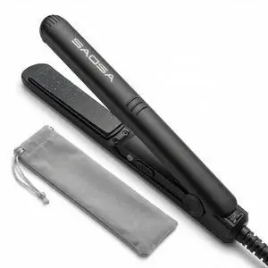 Mini Flat Iron, 0.7 Inch Ceramic Small Hair Straightener for Short Hair, Bangs & Edges, 2 in 1 Travel Flat Iron Dual Voltage, 410°F Fast Heat Up Tourmaline Styler with Storage Pouch, Black Mini Flat Iron, 0.7 Inch Ceramic Small Hair Straightener for Short Hair, Bangs & Edges, 2 in 1 Travel Flat Iron Dual Voltage, 410°F Fast Heat Up Tourmaline Styler with Storage Pouch, Black
