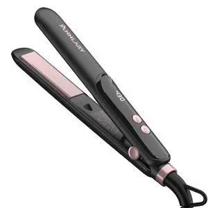 Mini Hair Straightener for Travel, Portable Dual Voltage Small Flat Iron with LED Display, Adjustable Temperature, Dual PTC Heating, Negative Ion Care, Titanium Plates for Short Hair Mini Hair Straightener for Travel, Portable Dual Voltage Small Flat Iron with LED Display, Adjustable Temperature, Dual PTC Heating, Negative Ion Care, Titanium Plates for Short Hair