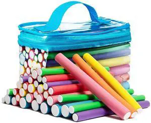 Salon Heatless Flexible Hair Rollers Curlers 42-pack 7" Soft Foam Flexi Twist Curling Rods for Short Long Hair Salon Heatless Flexible Hair Rollers Curlers 42-pack 7" Soft Foam Flexi Twist Curling Rods for Short Long Hair