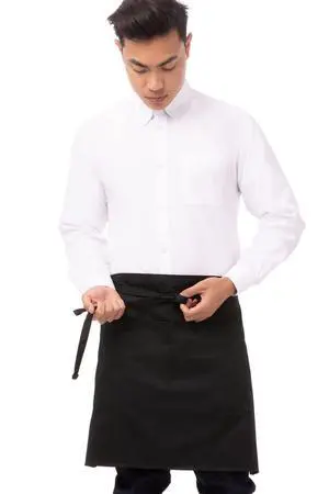Unisex Half Bistro Server Apron, Black, One Size Unisex Half Bistro Server Apron, Black, One Size