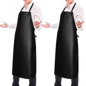 Waterproof Rubber Apron Adjustable Dishwasher Apron - Heavy Duty Work Apron Waterproof Rubber Apron Adjustable Dishwasher Apron - Heavy Duty Work Apron