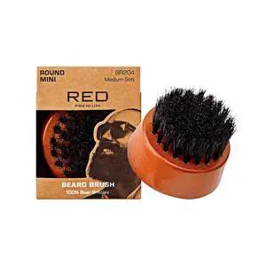 Beard Brush with 100% Natural Boar Bristles for Men, Premium Wooden Brush, Beards Mustaches Grooming Shaving Comb, Tame and Soften Facial Hair (Round Mini) Beard Brush with 100% Natural Boar Bristles for Men, Premium Wooden Brush, Beards Mustaches Grooming Shaving Comb, Tame and Soften Facial Hair (Round Mini)
