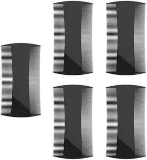 5 Pack Double-Sided Pocket Comb for Hair, Beards & Mustaches | Fine & Coarse Teeth, Everyday Comb For Detangling Knots, Beard Care & Grooming 5 Pack Double-Sided Pocket Comb for Hair, Beards & Mustaches | Fine & Coarse Teeth, Everyday Comb For Detangling Knots, Beard Care & Grooming
