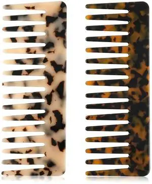 Wide Tooth Comb for Curly & Wet Hair Detangling Hair Comb for Women & Men, Anti-Static, Smooth Glide, Durable Styling Comb for Shower, Styling & Daily Use Wide Tooth Comb for Curly & Wet Hair Detangling Hair Comb for Women & Men, Anti-Static, Smooth Glide, Durable Styling Comb for Shower, Styling & Daily Use