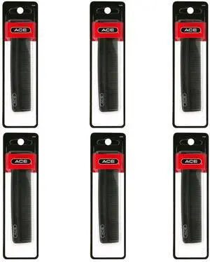 Ace Classic Pocket Fine Tooth Hair Comb (Pack of 6) Ace Classic Pocket Fine Tooth Hair Comb (Pack of 6)