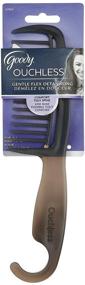 Ouchless Shower Comb, All-Purpose Detangling Comb for Knots & Tangles, Pain-Free Detangler for Wet or Dry Hair, For Women, Men, Boys, and Girls, All Hair Types Ouchless Shower Comb, All-Purpose Detangling Comb for Knots & Tangles, Pain-Free Detangler for Wet or Dry Hair, For Women, Men, Boys, and Girls, All Hair Types