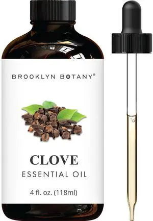 Clove Essential Oil - Huge 4 Fl Oz - 100% Pure and Natural - Premium Grade with Dropper - for Aromatherapy and Diffuser Clove Essential Oil - Huge 4 Fl Oz - 100% Pure and Natural - Premium Grade with Dropper - for Aromatherapy and Diffuser