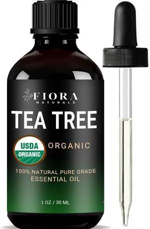Tea Tree Oil, 100% Pure Organic Tea Tree Essential Oil 1 oz Tea Tree Oil, 100% Pure Organic Tea Tree Essential Oil 1 oz