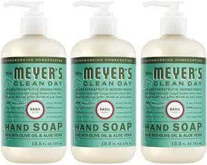CLEAN DAY Hand Soap, Basil Scent, 12.5 Fl Oz Bottle - 3 Pack CLEAN DAY Hand Soap, Basil Scent, 12.5 Fl Oz Bottle - 3 Pack