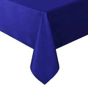 Rectangle Tablecloth - 60 x 84 Inch - Stain and Wrinkle Resistant Washable Polyester Table Cloth, Decorative Fabric Table Cover for Dining Tables, Buffet Parties and Camping, Blue Rectangle Tablecloth - 60 x 84 Inch - Stain and Wrinkle Resistant Washable Polyester Table Cloth, Decorative Fabric Table Cover for Dining Tables, Buffet Parties and Camping, Blue