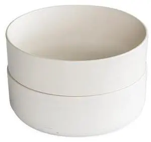 Soup or Salad Bowl, Set of 2, White, Microwave Safe Polypropylene Soup or Salad Bowl, Set of 2, White, Microwave Safe Polypropylene