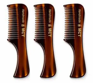 Mustache and Beard Styling Comb, pocket sized (Tortoise Shell, 3 Pack) Mustache and Beard Styling Comb, pocket sized (Tortoise Shell, 3 Pack)
