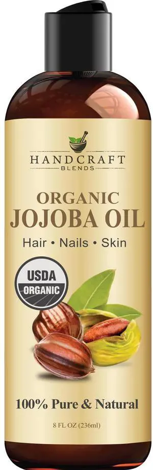 USDA Organic Jojoba Oil | Cold-Pressed | 8 Fl Oz | 100% Pure & Natural | for Hair, Skin & Face | Premium Grade Carrier Oil | for Massage & Aromatherapy | Hexane-Free USDA Organic Jojoba Oil | Cold-Pressed | 8 Fl Oz | 100% Pure & Natural | for Hair, Skin & Face | Premium Grade Carrier Oil | for Massage & Aromatherapy | Hexane-Free