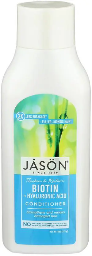 Conditioner, Thicken & Restore Biotin and Hyaluronic Acid, 16 Oz Conditioner, Thicken & Restore Biotin and Hyaluronic Acid, 16 Oz