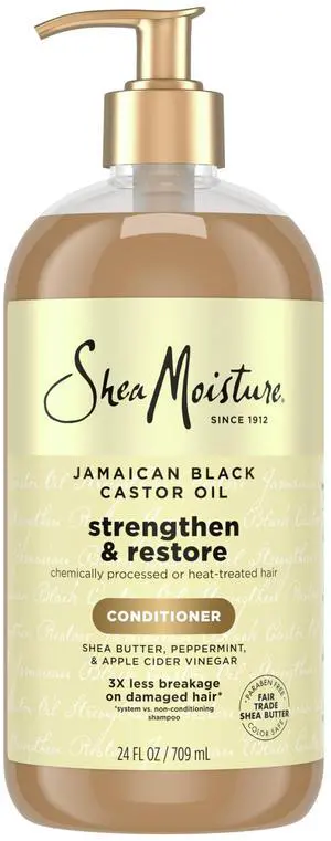 Strengthen & Restore Conditioner Jamaican Black Castor Oil for Damaged Hair Paraben-Free 24 Fl oz Strengthen & Restore Conditioner Jamaican Black Castor Oil for Damaged Hair Paraben-Free 24 Fl oz