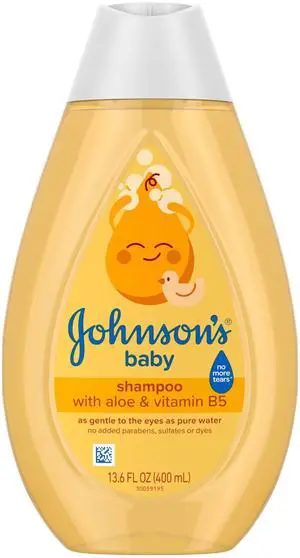 Shampoo with Aloe Vera & Vitamin B5, Tear Free, Newborn Essentials, No added Parabens & Sulfates, Hypoallergenic, Baby Essentials, 13.6 fl. oz Shampoo with Aloe Vera & Vitamin B5, Tear Free, Newborn Essentials, No added Parabens & Sulfates, Hypoallergenic, Baby Essentials, 13.6 fl. oz