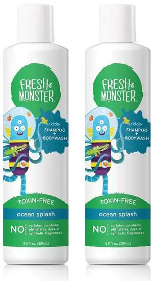 2-in-1 Natural Shampoo & Body Wash for Kids, Toxin-Free, Hypoallergenic, Ocean Splash (2 Pack, 8.5oz/each) 2-in-1 Natural Shampoo & Body Wash for Kids, Toxin-Free, Hypoallergenic, Ocean Splash (2 Pack, 8.5oz/each)