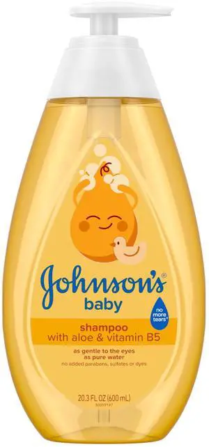 Shampoo with Aloe Vera & Vitamin B5, Tear Free, Newborn Essentials, No added Parabens & Sulfates, Hypoallergenic, Baby Essentials, 20.3 fl. oz Shampoo with Aloe Vera & Vitamin B5, Tear Free, Newborn Essentials, No added Parabens & Sulfates, Hypoallergenic, Baby Essentials, 20.3 fl. oz