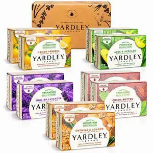 Soap Bath Bar Bundle - 10 Bars: English Lavender, Oatmeal and Almond, Aloe and Avocado, Cocoa Butter, Lemon Verbena 4.25 Ounce Bars (Pack of 10 Bars, Two of each) Soap Bath Bar Bundle - 10 Bars: English Lavender, Oatmeal and Almond, Aloe and Avocado, Cocoa Butter, Lemon Verbena 4.25 Ounce Bars (Pack of 10 Bars, Two of each)