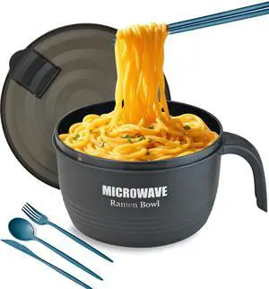 Large Ramen Bowl, Ramen Noodle Bowls Microwavable 45 oz, Ramen Cooker, Microwave Pasta Cooker, Ramen Bowl Microwave Gift for College Male Female Dorm Room (black) Large Ramen Bowl, Ramen Noodle Bowls Microwavable 45 oz, Ramen Cooker, Microwave Pasta Cooker, Ramen Bowl Microwave Gift for College Male Female Dorm Room (black)