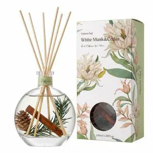 Cedar Wood & White Musk Essential Oil Reed Diffuser for Home&Office, Luxury Hotel Collection Diffuser Oil Inspired , Bathroom,Bedroom&Living Room Shelf Decor,Non-Toxic & Gift Ready Cedar Wood & White Musk Essential Oil Reed Diffuser for Home&Office, Luxury Hotel Collection Diffuser Oil Inspired , Bathroom,Bedroom&Living Room Shelf Decor,Non-Toxic & Gift Ready