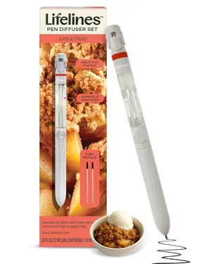 Pen Diffuser Set, Apple Crisp - 1mm Black Ballpoint Pen with Scented Essential Oil Blend & 2 Ink Refills Aromatherapy Diffuser & Sensory Immersion Diffuse Aroma As You Write Pen Diffuser Set, Apple Crisp - 1mm Black Ballpoint Pen with Scented Essential Oil Blend & 2 Ink Refills Aromatherapy Diffuser & Sensory Immersion Diffuse Aroma As You Write