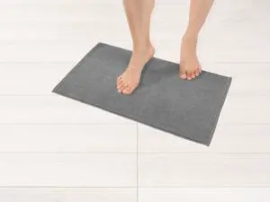 Bath Rug, 17 in 24 in 100% Cotton Bath Mats Rugs for Bathroom, Slip Reducer Washable Shaggy Form Area Rugs, Light Grey Bath Rug Bath Rug, 17 in 24 in 100% Cotton Bath Mats Rugs for Bathroom, Slip Reducer Washable Shaggy Form Area Rugs, Light Grey Bath Rug