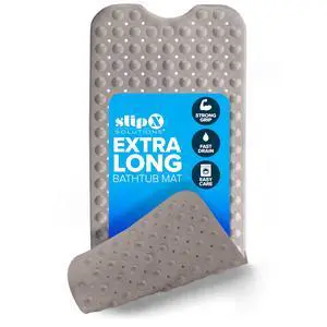 39x16 Extra Long Non Slip Bath Mat, Tub & Shower, Tan 39x16 Extra Long Non Slip Bath Mat, Tub & Shower, Tan