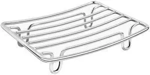 Soap Dish, Stainless Steel Bar Soap Holder for Shower, Self Draining Stand Soap Saver for Bathroom, Kicthen Sink and Countertop, Chrome 1-Pack Soap Dish, Stainless Steel Bar Soap Holder for Shower, Self Draining Stand Soap Saver for Bathroom, Kicthen Sink and Countertop, Chrome 1-Pack