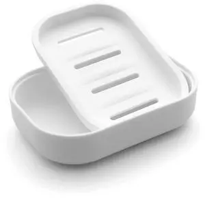 Plastic Soap Dish, Container, Keeps Soap Dry,Easy Cleaning,Drain,White Plastic Soap Dish, Container, Keeps Soap Dry,Easy Cleaning,Drain,White