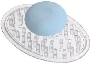 Plastic Soap Saver, Holder Tray for Bathroom Counter, Shower, Kitchen, 0.75 in. x 3.25 in. x 4.75 in., Clear Plastic Soap Saver, Holder Tray for Bathroom Counter, Shower, Kitchen, 0.75 in. x 3.25 in. x 4.75 in., Clear