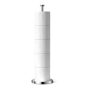 Toilet Paper Holder Stand(with Reserve Function), Free-Standing Spare Rolls Storage Holder, Stainless Steel, Modern Design Toilet Paper Holder Stand(with Reserve Function), Free-Standing Spare Rolls Storage Holder, Stainless Steel, Modern Design