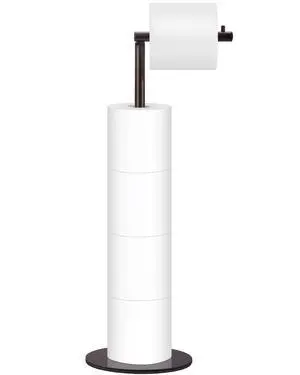 Toilet Paper Holder Stand, Free Standing Toilet Paper Roll Holder for 4 Spare Rolls, Modern Bathroom Toilet Paper Stand with Reserve, Oil Rubbed Bronze Toilet Paper Holder Stand, Free Standing Toilet Paper Roll Holder for 4 Spare Rolls, Modern Bathroom Toilet Paper Stand with Reserve, Oil Rubbed Bronze