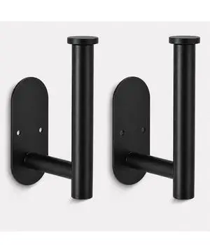 2Pcs Black Toilet Paper Holder Wall Mount For Bathroom, Heavy-Duty Screw-In Rv Toilet Roll Holder, SUS304 Rustproof Stainless Steel Rust Proof, Suitable For Kitchen Washroom Thicken Morden Matte Black 2Pcs Black Toilet Paper Holder Wall Mount For Bathroom, Heavy-Duty Screw-In Rv Toilet Roll Holder, SUS304 Rustproof Stainless Steel Rust Proof, Suitable For Kitchen Washroom Thicken Morden Matte Black