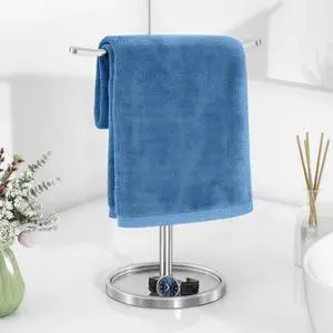 Hand Towel Holder, Stainless Steel Towel Holder Stand for Bathroom, Kitchen Countertop, T-Shaped Hand Towel Rack Stand, Brushed Nickel Hand Towel Holder, Stainless Steel Towel Holder Stand for Bathroom, Kitchen Countertop, T-Shaped Hand Towel Rack Stand, Brushed Nickel