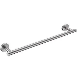 Brushed Nickel Bath Towel Bar Single Bars Towel Rack Rod Classic Wall Mounted SUS304 Stainless Steel Bathroom Towel Holder Toilet Kitchen Towel Shelf Single Layer,24 inches Brushed Nickel Bath Towel Bar Single Bars Towel Rack Rod Classic Wall Mounted SUS304 Stainless Steel Bathroom Towel Holder Toilet Kitchen Towel Shelf Single Layer,24 inches