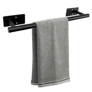 Self Adhesive Bath Towel Bar, Stainless Steel Towel Racks for Bathroom Sticky & Wall Mounted Install Towel Holder, Heavy Duty Towel Rod Rustproof Towel Hanger for Bathroom(Matte Black,16In) Self Adhesive Bath Towel Bar, Stainless Steel Towel Racks for Bathroom Sticky & Wall Mounted Install Towel Holder, Heavy Duty Towel Rod Rustproof Towel Hanger for Bathroom(Matte Black,16In)