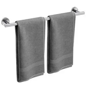 Brushed Nickel Towel Bar, 24 Inch Bathroom Towel Rack Brushed Nickel Towel Bar, 24 Inch Bathroom Towel Rack