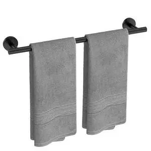 Matte Black Towel Bar, 24-Inch Towel Racks for Bathroom Matte Black Towel Bar, 24-Inch Towel Racks for Bathroom