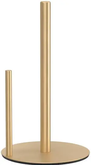 Paper Towel Holder Gold, Premium Stainless Steel Kitchen Roll Dispenser, Countertop Roll Organizer Paper Towel Holder Gold, Premium Stainless Steel Kitchen Roll Dispenser, Countertop Roll Organizer