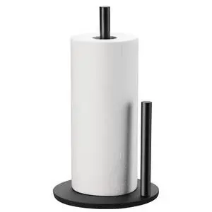 Paper Towel Holder, Black Stainless Steel Countertop Roll Dispenser Kitchen Paper Towel Holder, Black Stainless Steel Countertop Roll Dispenser Kitchen