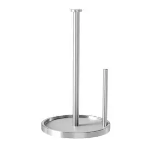 Paper Towel Holder Countertop, Standing Paper Roll Holder with Anti Slip Weighted Base, Stainless Steel Freestanding Paper Towel Holder for Kitchen, Silver Paper Towel Holder Countertop, Standing Paper Roll Holder with Anti Slip Weighted Base, Stainless Steel Freestanding Paper Towel Holder for Kitchen, Silver