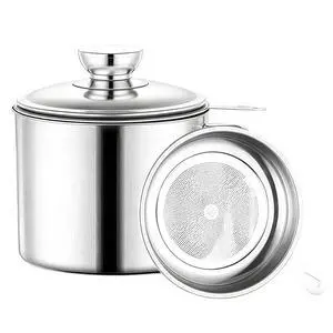 Bacon Grease Container Saver, 34oz Stainless Steel Cooking Oil Storage Can for Kitchen Bacon Grease Container Saver, 34oz Stainless Steel Cooking Oil Storage Can for Kitchen