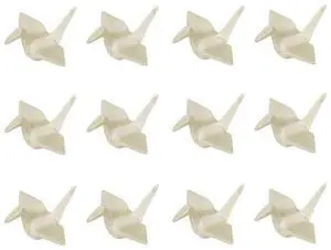 Origami Crane Chopstick Rest 12-Pack, Porcelain Ceramic Holder for Sushi, Ramen & Asian Tableware, Decorative Chopstick Stand for Restaurant Dining, White Origami Crane Chopstick Rest 12-Pack, Porcelain Ceramic Holder for Sushi, Ramen & Asian Tableware, Decorative Chopstick Stand for Restaurant Dining, White