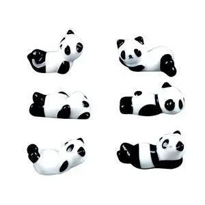 6PCS Cute Ceramic Panda Chopsticks Rest Rack Stand Holder for Chopsticks, Ceramic Ware Chopsticks Stand Rest RackGift for Boys Girls Kids 6PCS Cute Ceramic Panda Chopsticks Rest Rack Stand Holder for Chopsticks, Ceramic Ware Chopsticks Stand Rest RackGift for Boys Girls Kids