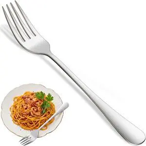 Dinner Forks Set, 8 Inches Stainless Steel Silverware Fork, Dishwasher Safe Food Grade Metal Forks, Mirror Polishing Main Fork Set of 8 For Home,Restaurant Or Hotel Dinner Forks Set, 8 Inches Stainless Steel Silverware Fork, Dishwasher Safe Food Grade Metal Forks, Mirror Polishing Main Fork Set of 8 For Home,Restaurant Or Hotel