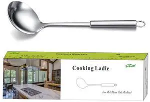 Stainless Steel Ladle, Soup Ladle, Cooking Ladle, Kitchen Ladle, Metal Soup Spoon For Cooking Non-Stick And Heat Resistant, Dishwasher Safe, Easy to Clean Stainless Steel Ladle, Soup Ladle, Cooking Ladle, Kitchen Ladle, Metal Soup Spoon For Cooking Non-Stick And Heat Resistant, Dishwasher Safe, Easy to Clean